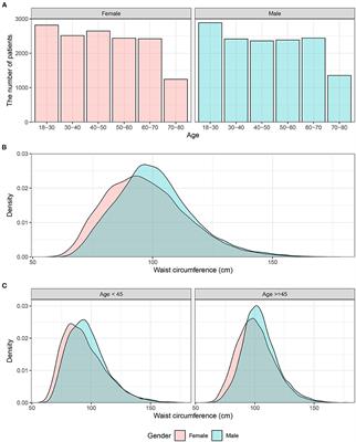 Association Between Waist Circumference and the Prevalence of (Pre) Hypertension Among 27,894 US Adults